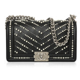 2020 Medium Chevron Pearl Boy Bag