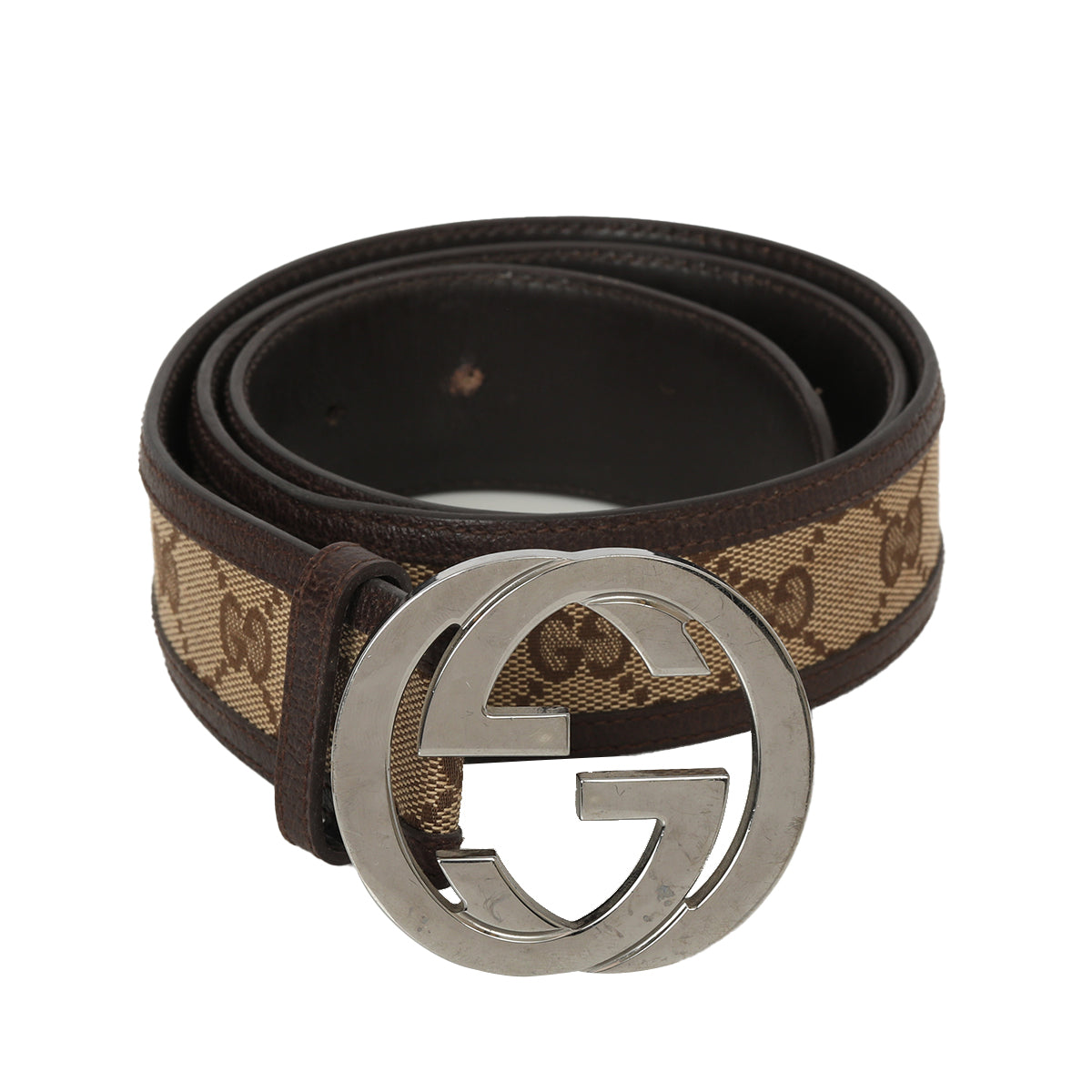 GG Monogram Canvas Buckle Belt 85/34