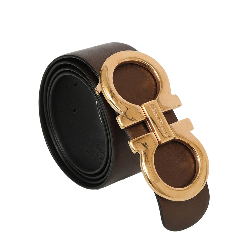 Pre loved salvatore ferragamo buckle leather belt price