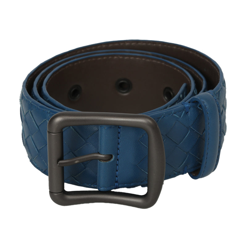 Bottega Veneta Quilted Belt in Blue - 86/32