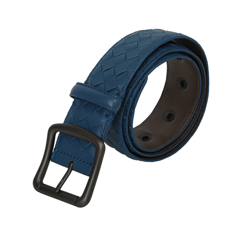 Pre-loved Bottega Veneta Quilted Belt in Blue