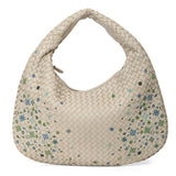 Intrecciato Meadow Flower Medium Veneta Hobo Bag