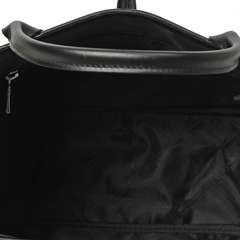 Longchamp black mini handle bag sale