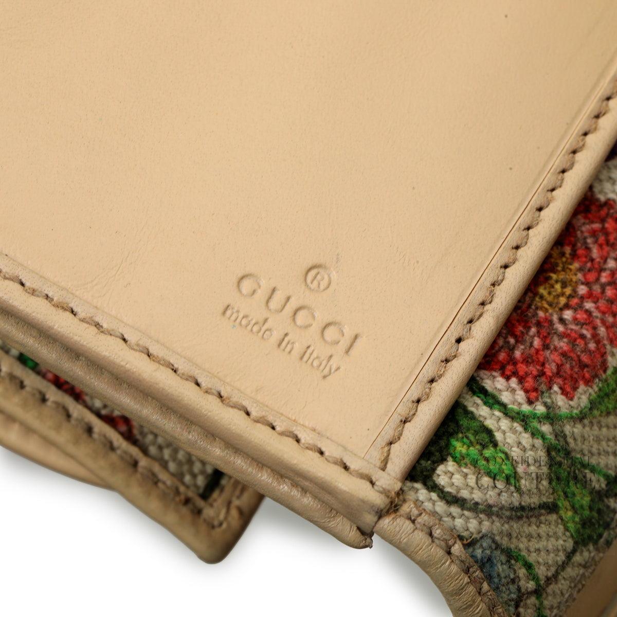 Flora/Nude Horsebit Flap Wallet