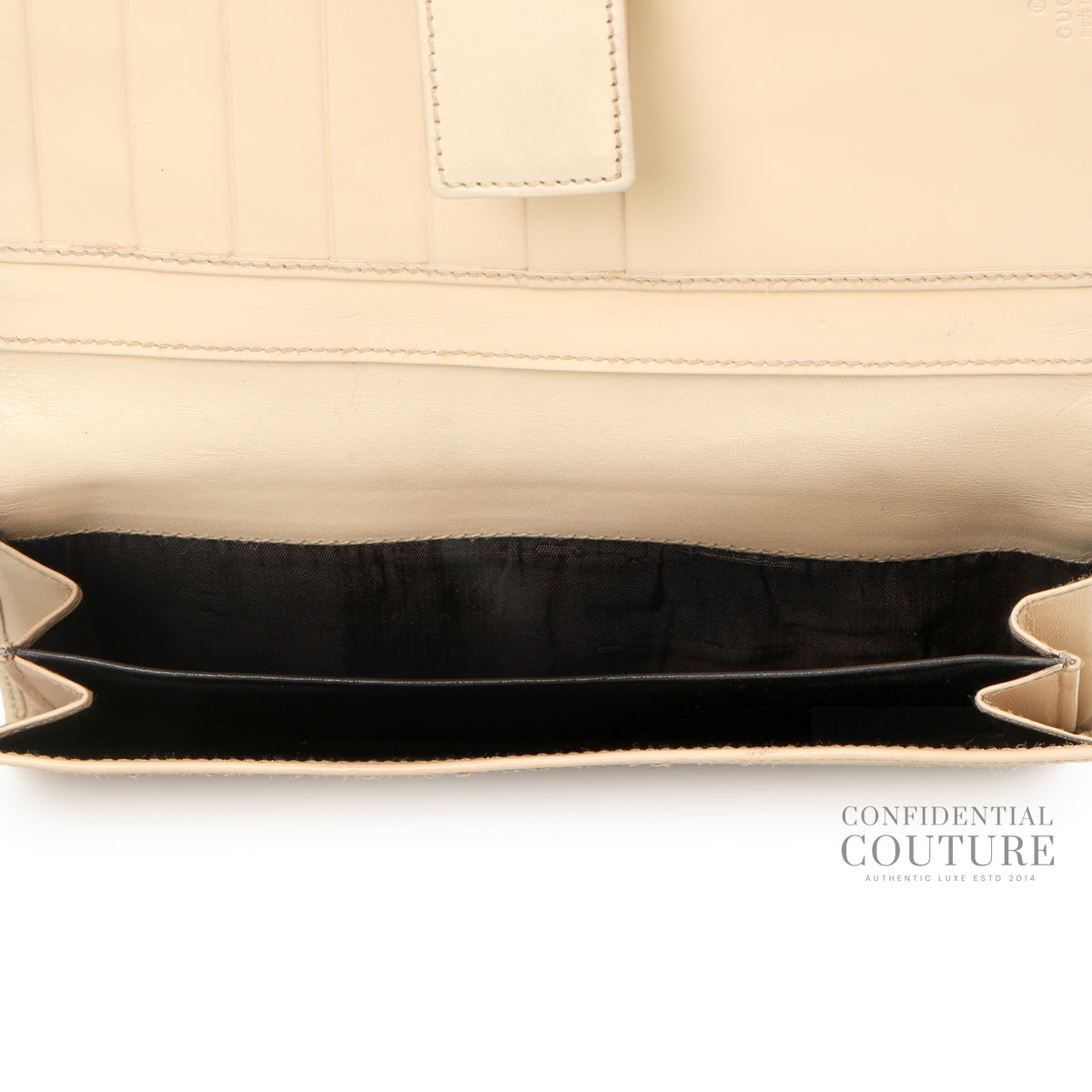 Flora/Nude Horsebit Flap Wallet