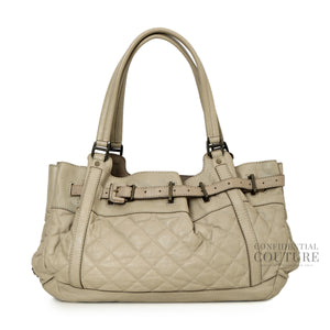 Enmore Hobo Quilted Beige Leather
