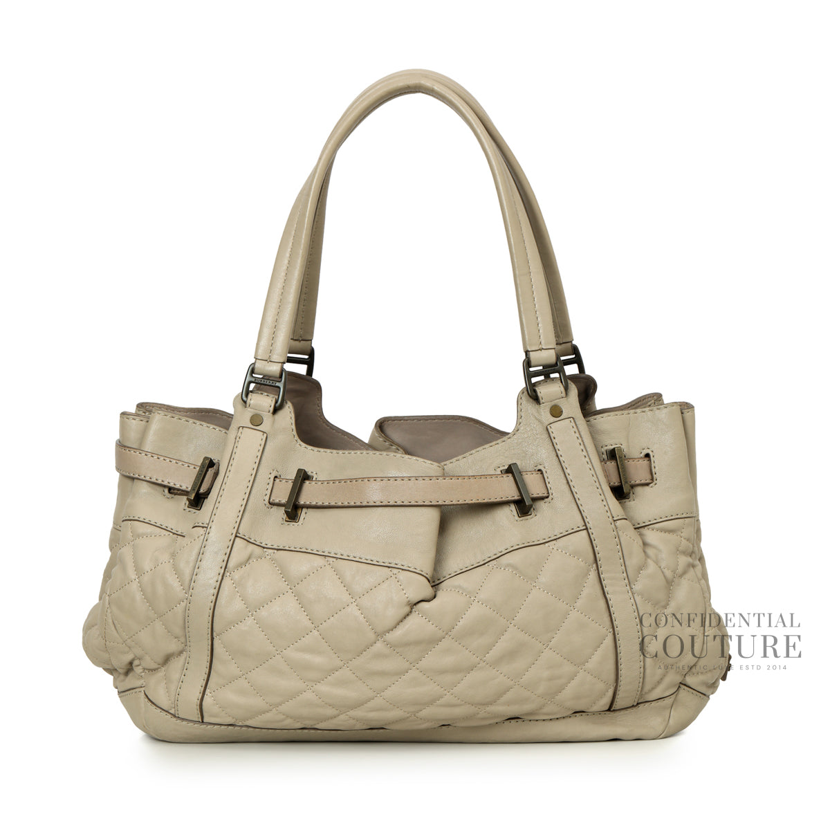 Enmore Hobo Quilted Beige Leather