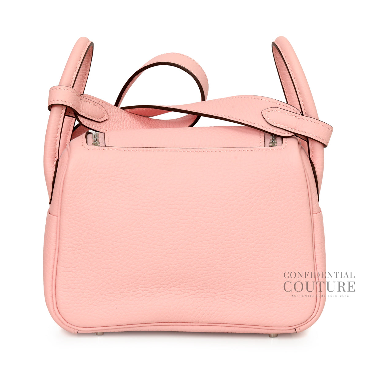 Mini Lindy Rose Sakura In Clemence Leather With Palladium Hardware | 2025