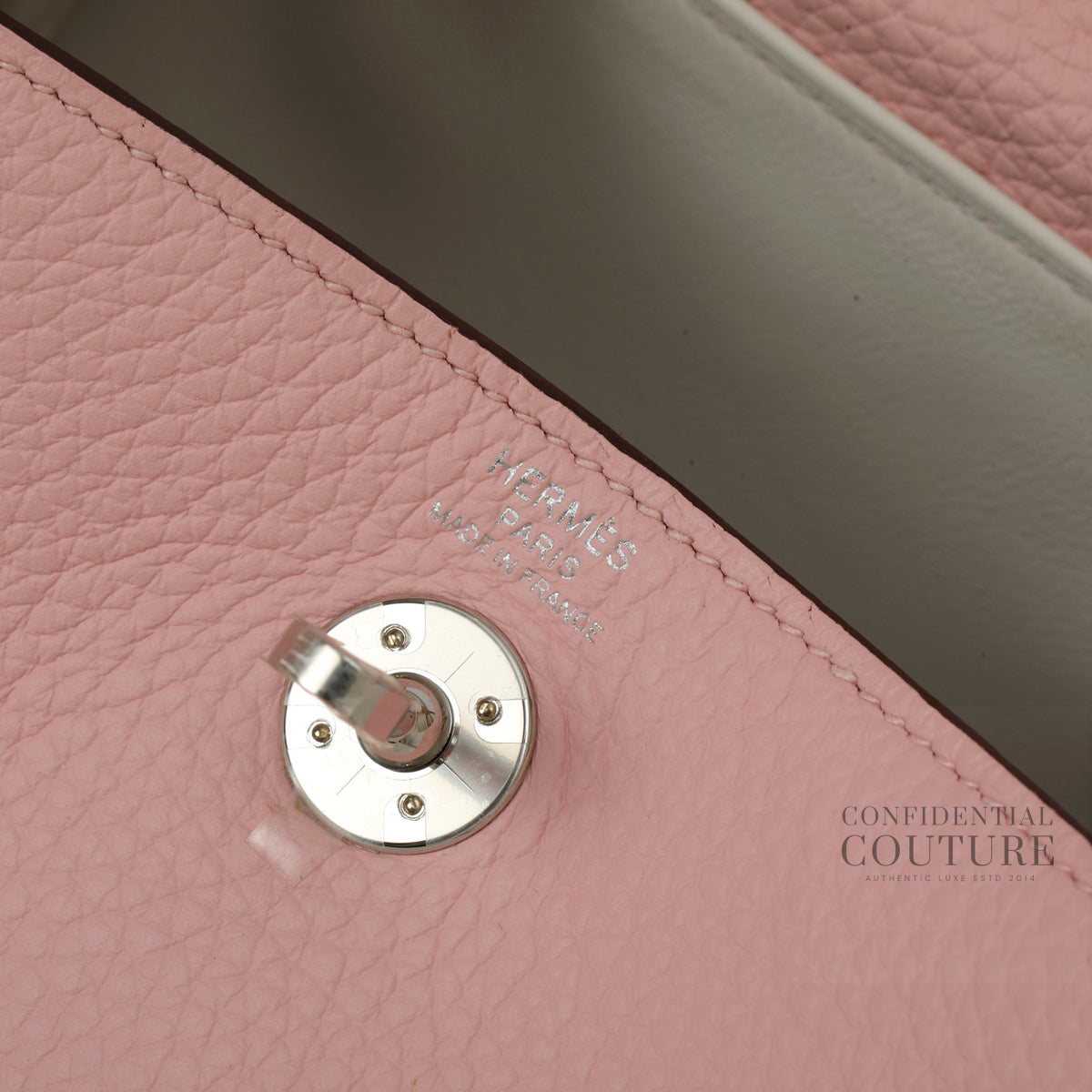 Mini Lindy Rose Sakura In Clemence Leather With Palladium Hardware | 2025