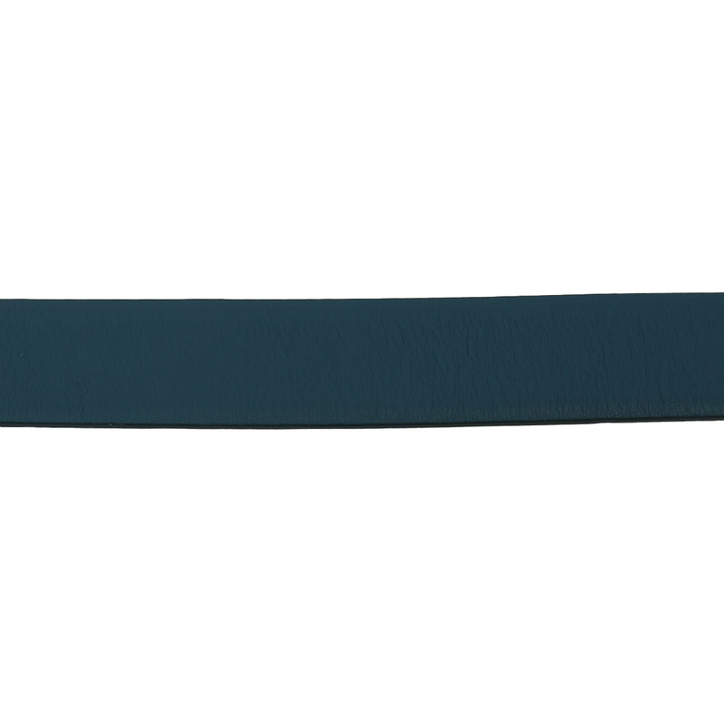 Blue Leather Vara Bow Double Belt