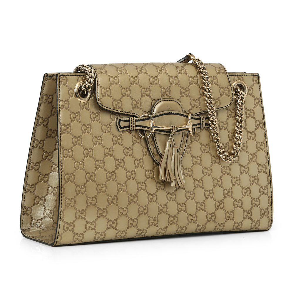 GG Large Signature Emily Shoulder Bag – Confidential Couture