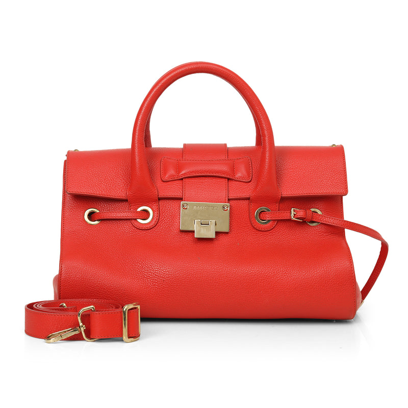 Leather Rosalie Satchel Bag One Size