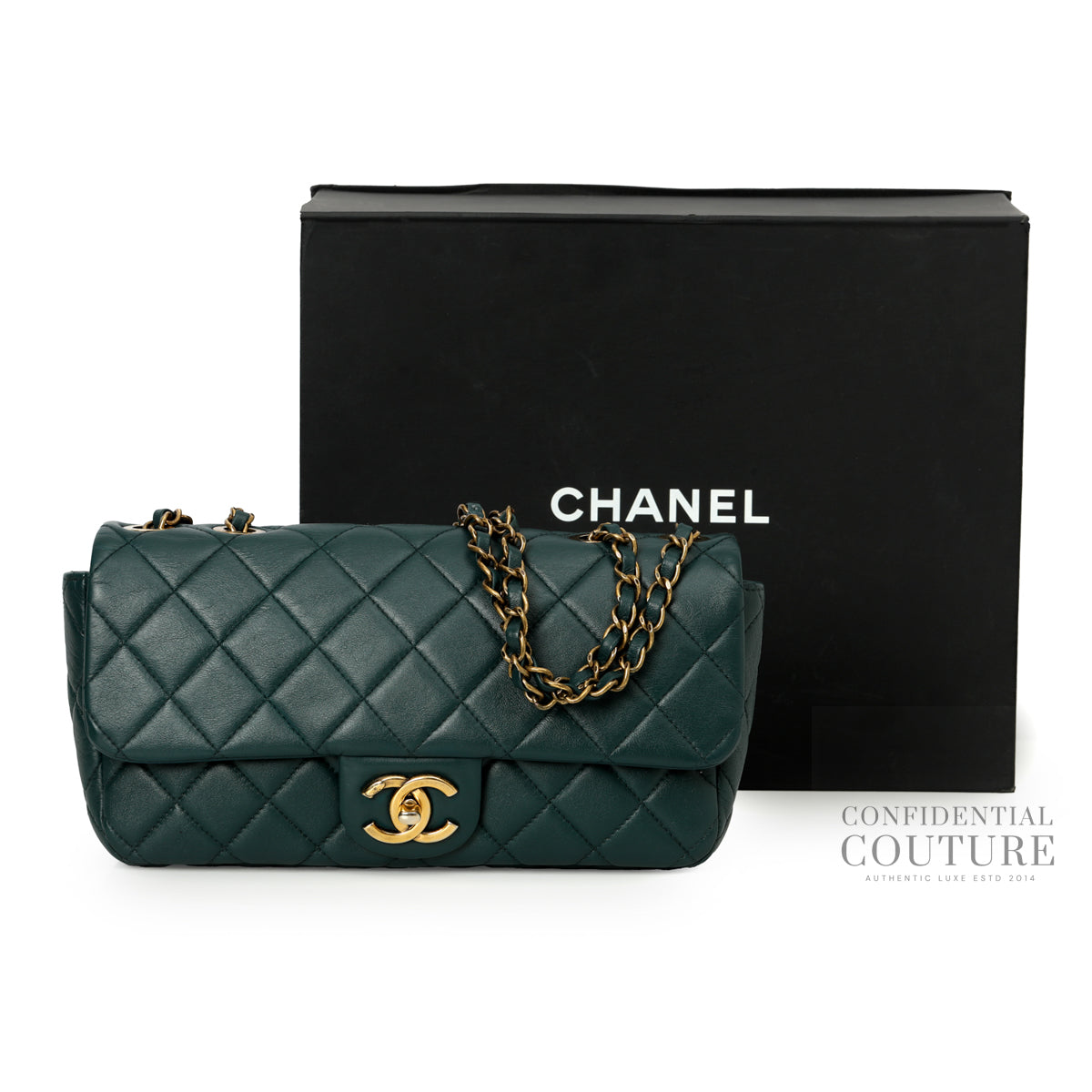 East/West Quilted CC Flap Bag
