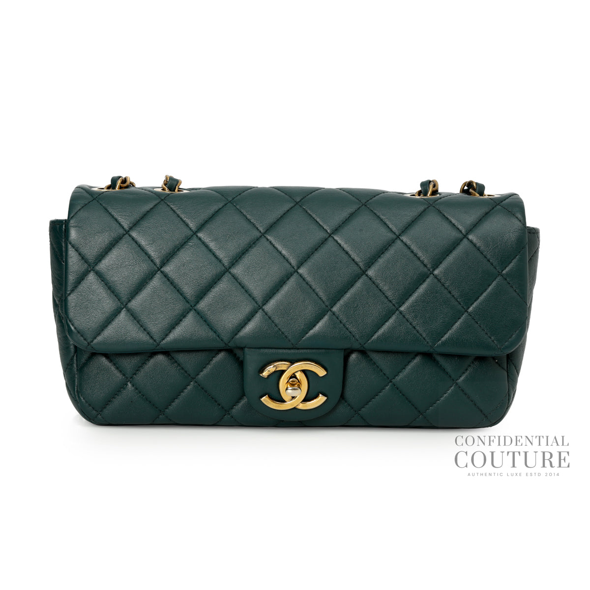 East/West Quilted CC Flap Bag