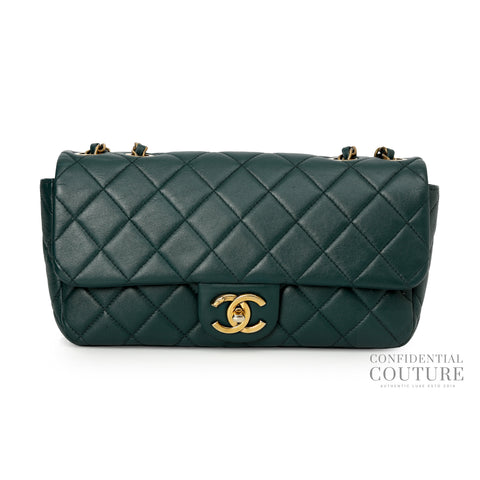 East/West Quilted CC Flap Bag