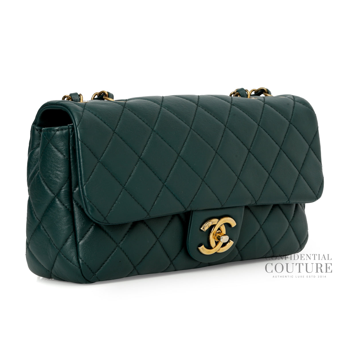 East/West Quilted CC Flap Bag