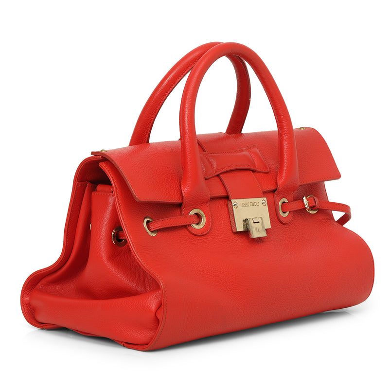 Leather Rosalie Satchel Bag One Size