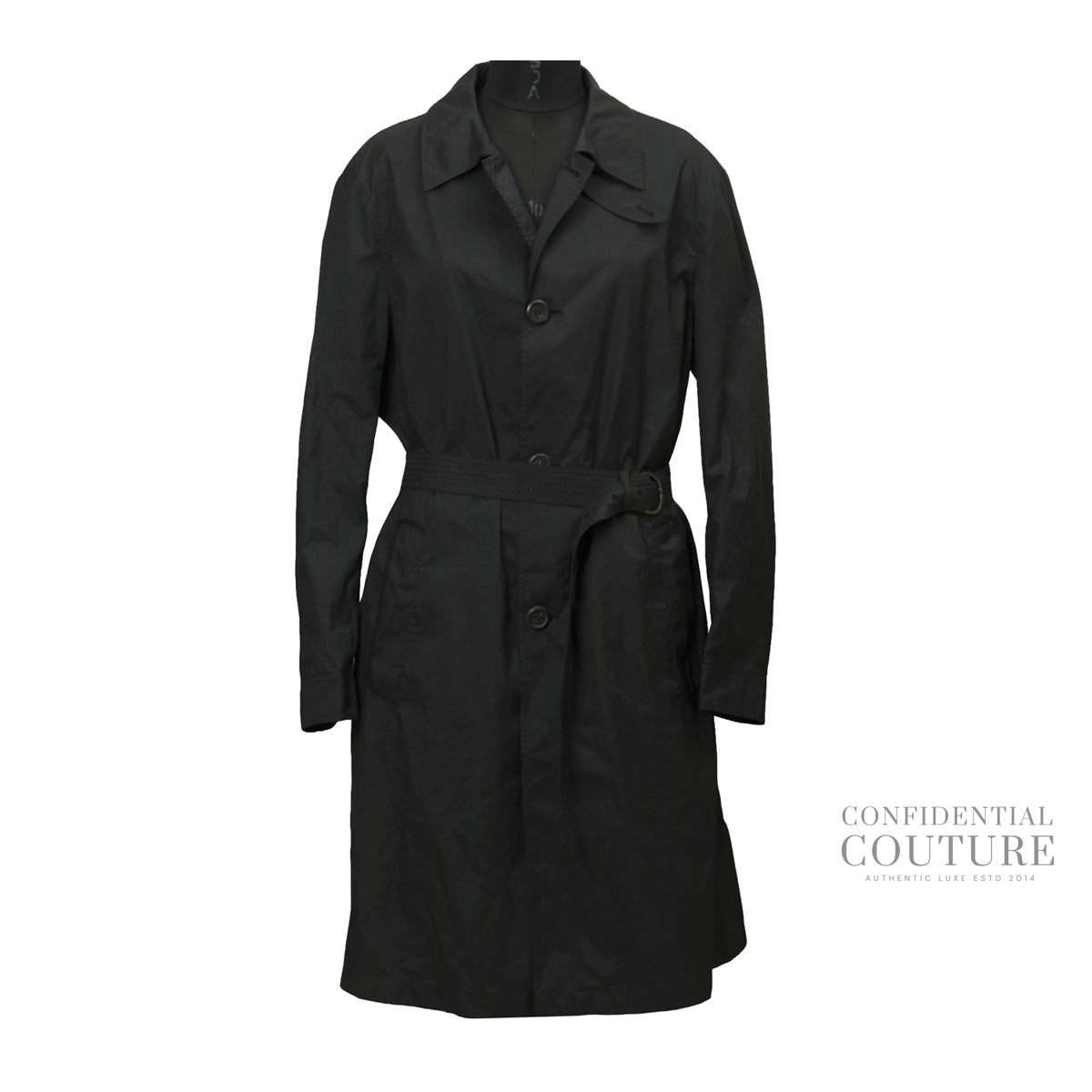 Black Trenchcoat Size 48