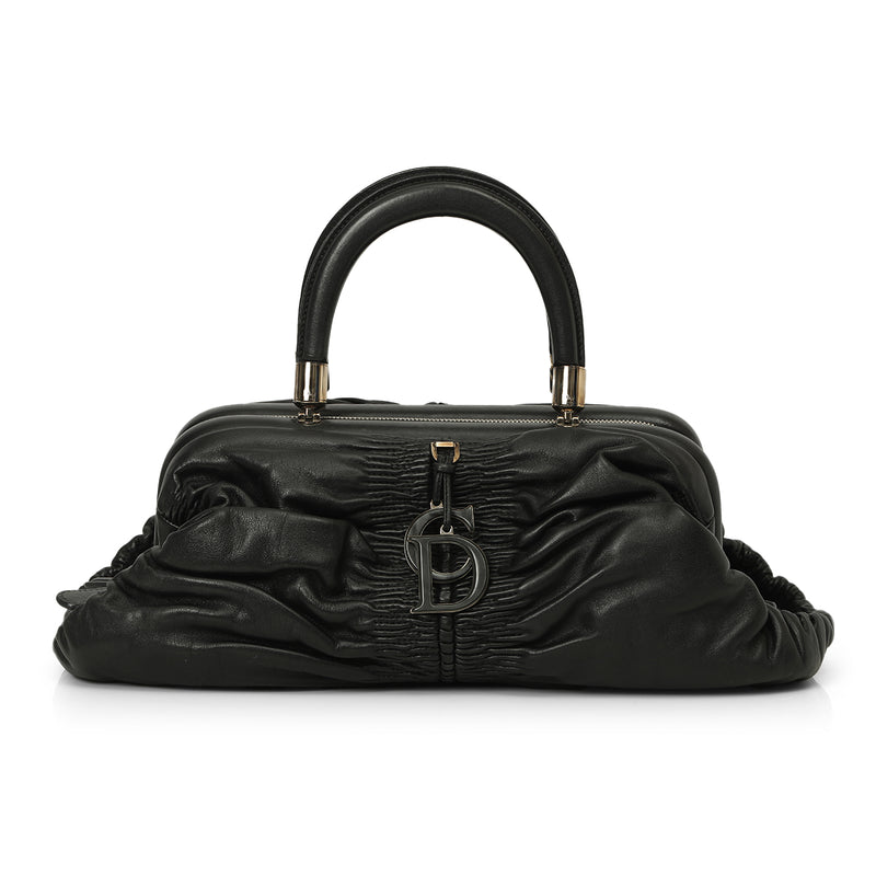 Pre-loved Christian Dior Black Satchel Bag One Size