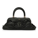 Black Leather Karenina East/West Satchel Bag One Size