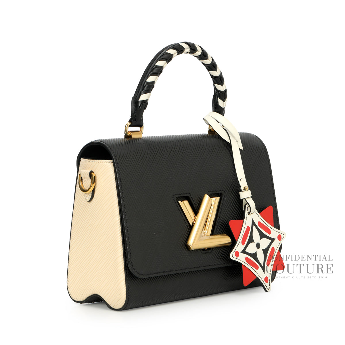 Black/Cream Epi Crafty Twist MM Bag