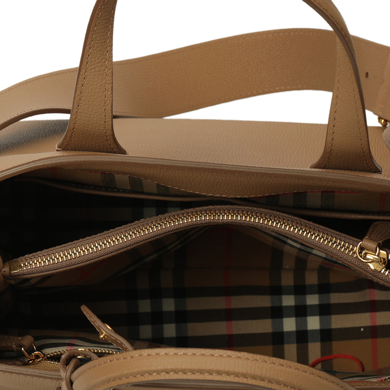Pre loved burberry banner tote medium bag price