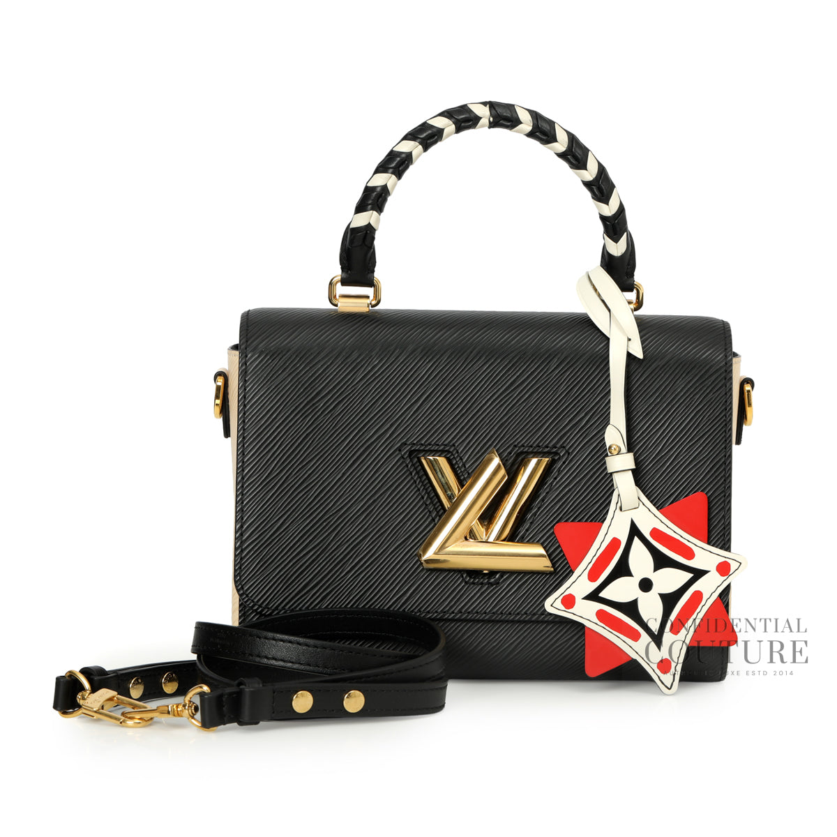 Black/Cream Epi Crafty Twist MM Bag