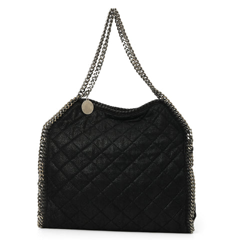 Falabella Foldover 3 Chains Large Tote Bag