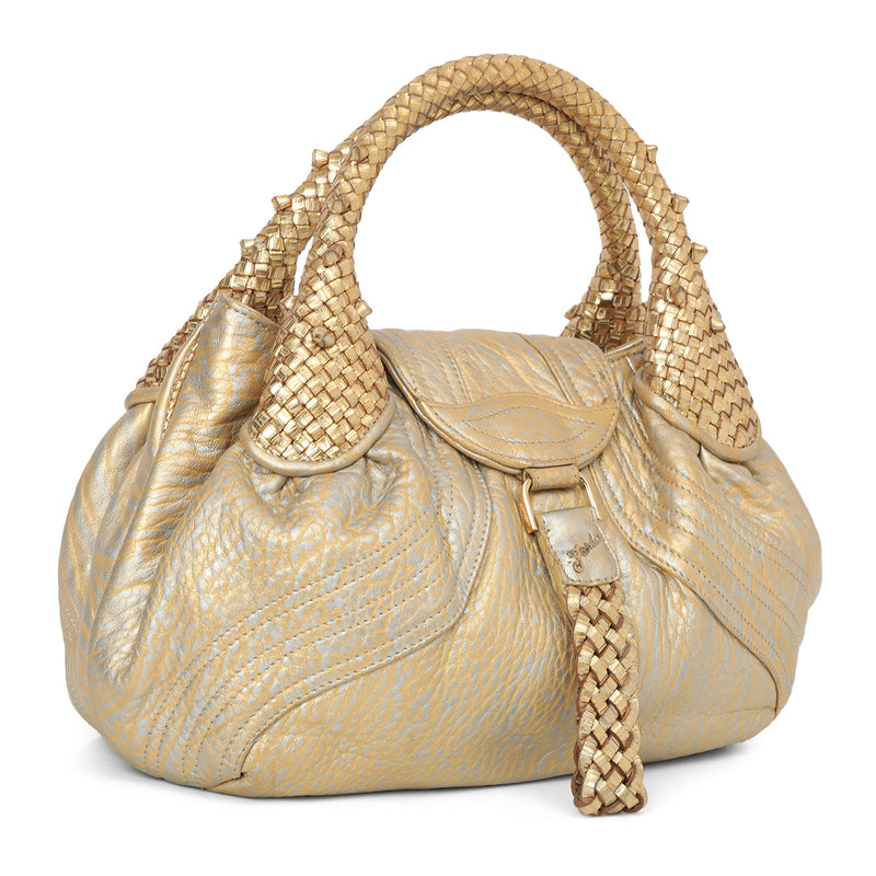 Pre-loved Fendi Gold Spy Bag Small