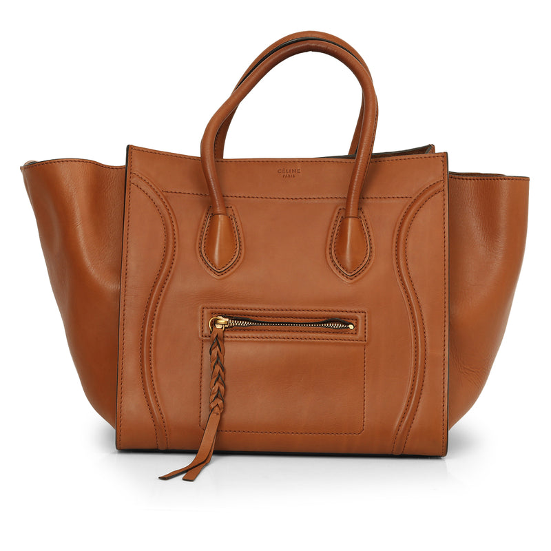 Pre-loved Celine Leather Luggage Tan Tote Medium