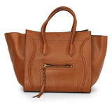 Leather Luggage Tan Phantom Tote Medium