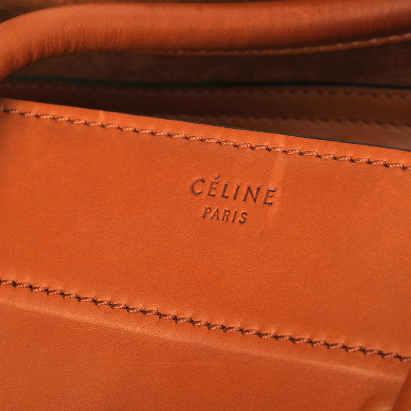 Pre loved celine leather luggage tan tote medium price
