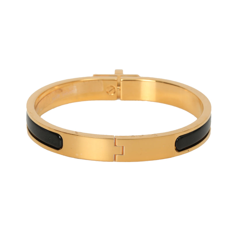 Women pre loved hermes mini clic kelly bracelet black price
