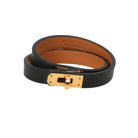 Mini Kelly Double Tour Bracelet - Noir