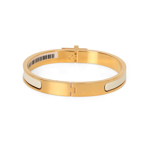 Hermes Mini Click Kelly Bracelet - White