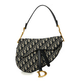 Oblique Jacquard Canvas Classic Saddle Bag