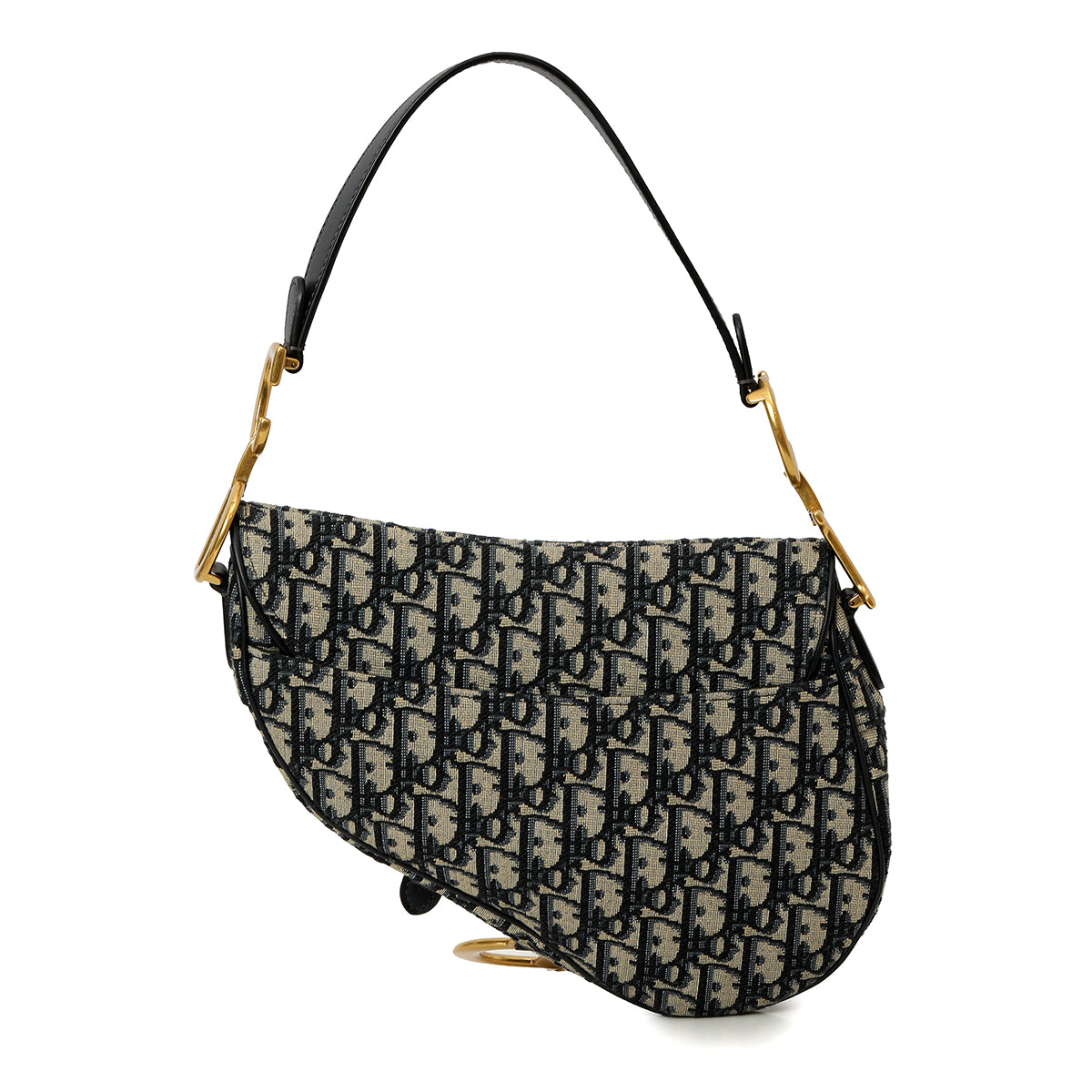 Oblique Jacquard Canvas Classic Saddle Bag