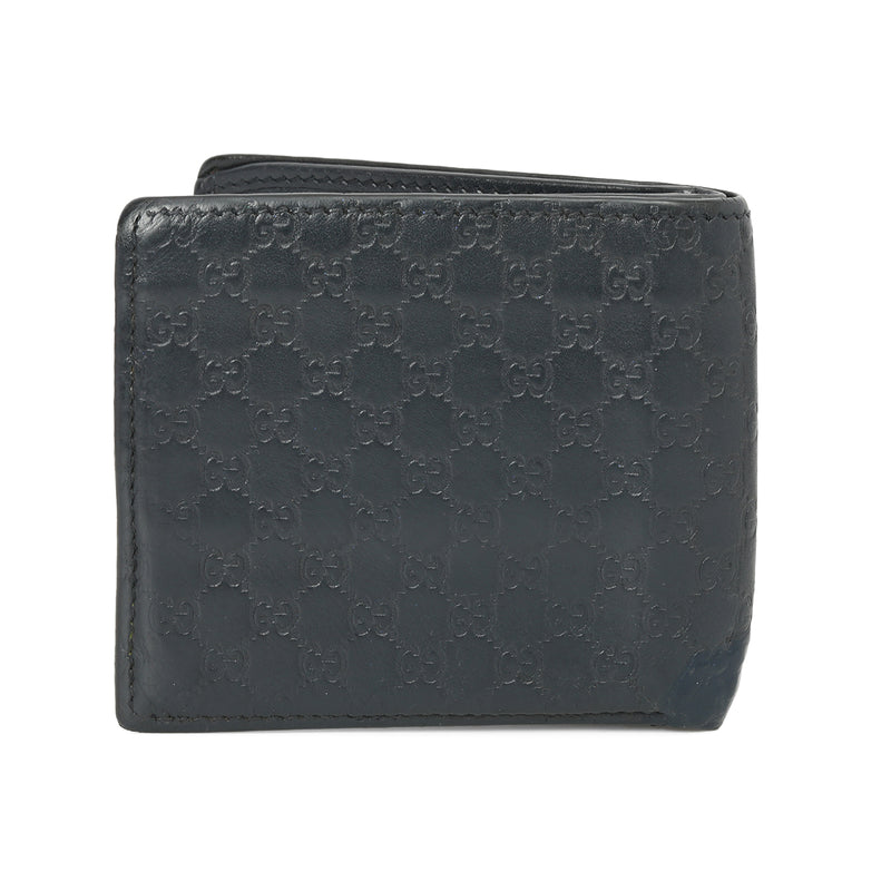 Women pre loved gucci microguccissima gg black wallet small price
