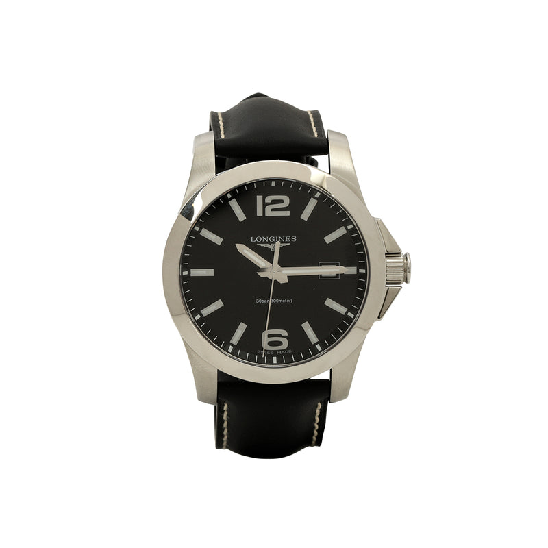 Men pre loved longines conquest quartz 41mm watch
