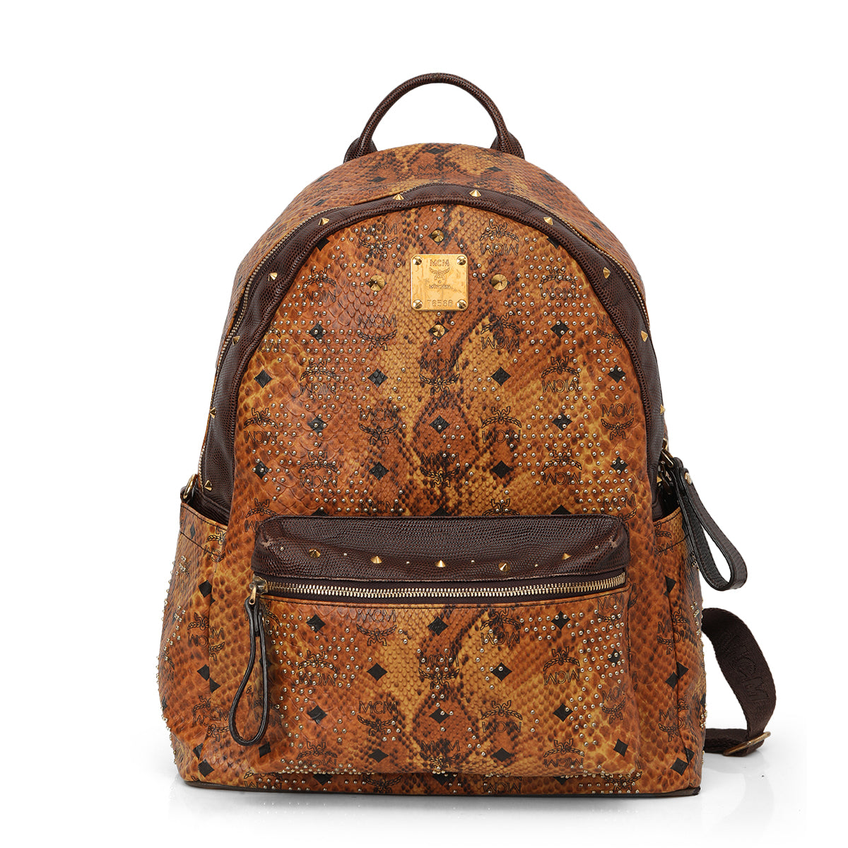 Studded Visetos Medium Studded Backpack