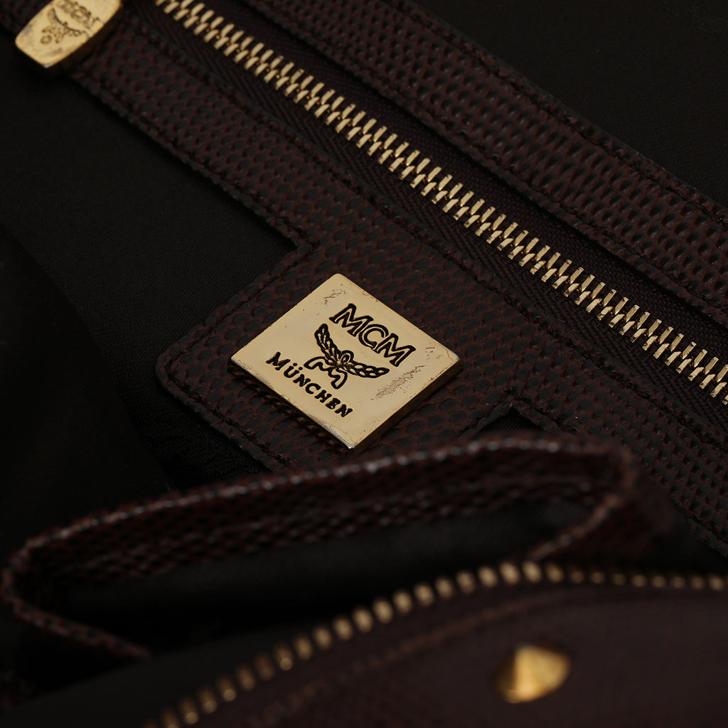 Michael Chromer Munchen Studded Visetos Medium Studded Backpack