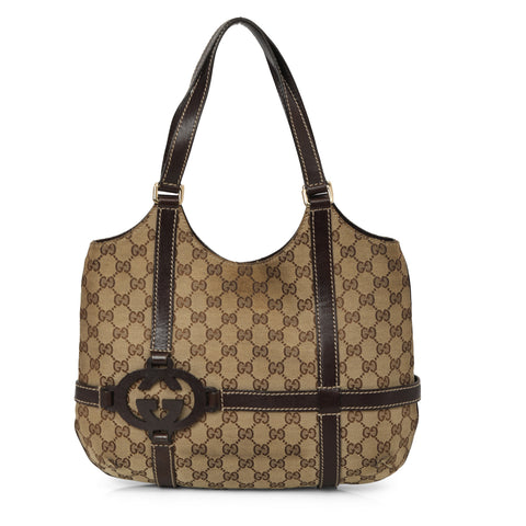 GG Monogram Royal Medium Brown Shoulder Bag