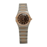 Constellation Chocolate Dial Beezel with Diamonds - 24mm