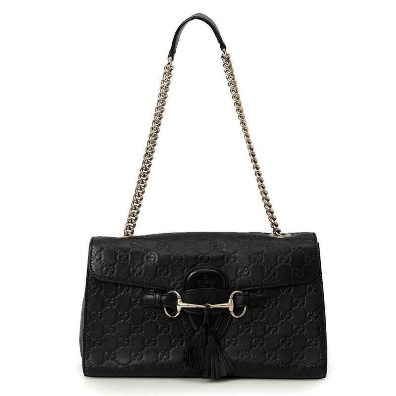 GG Black Emily Shoulder Bag Medium