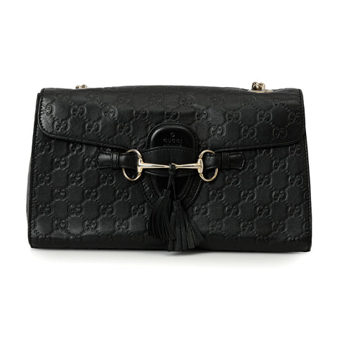 GG Black Emily Shoulder Bag Medium