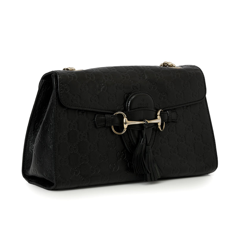 GG Black Emily Shoulder Bag Medium