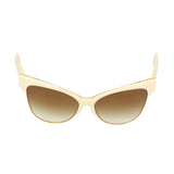 Temptation Off-White Cat Eye Sunglasses One Size