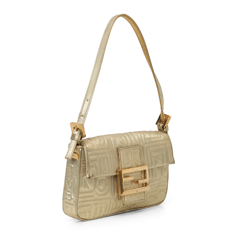 Embossed Metallic Mini Mamma Baguette