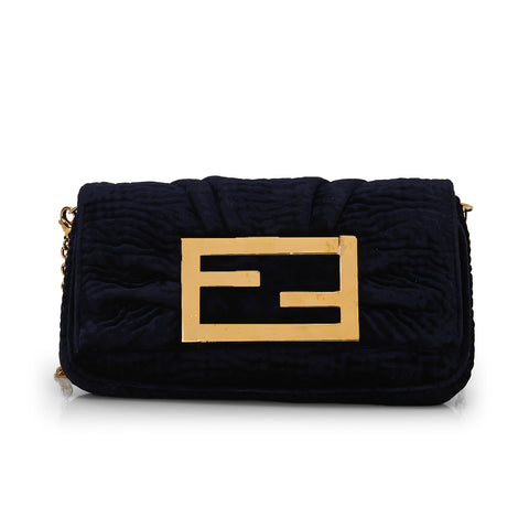 Mia Chain Velvet Mini Pochette