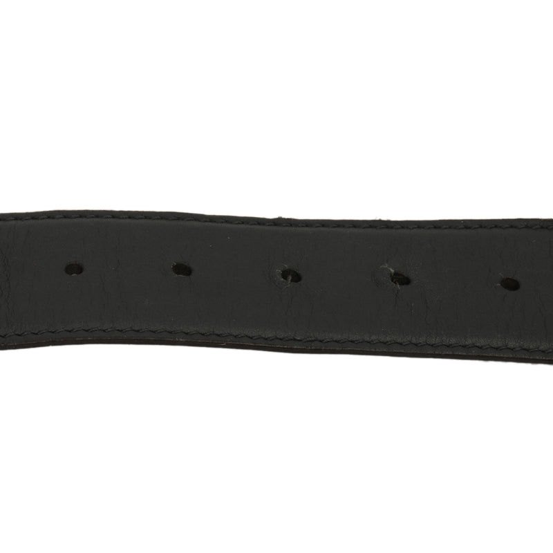 Men pre loved gucci dark grey g buckle belt